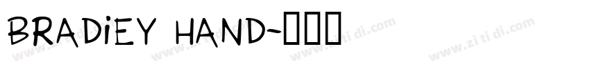 BRADIEY HAND字体转换